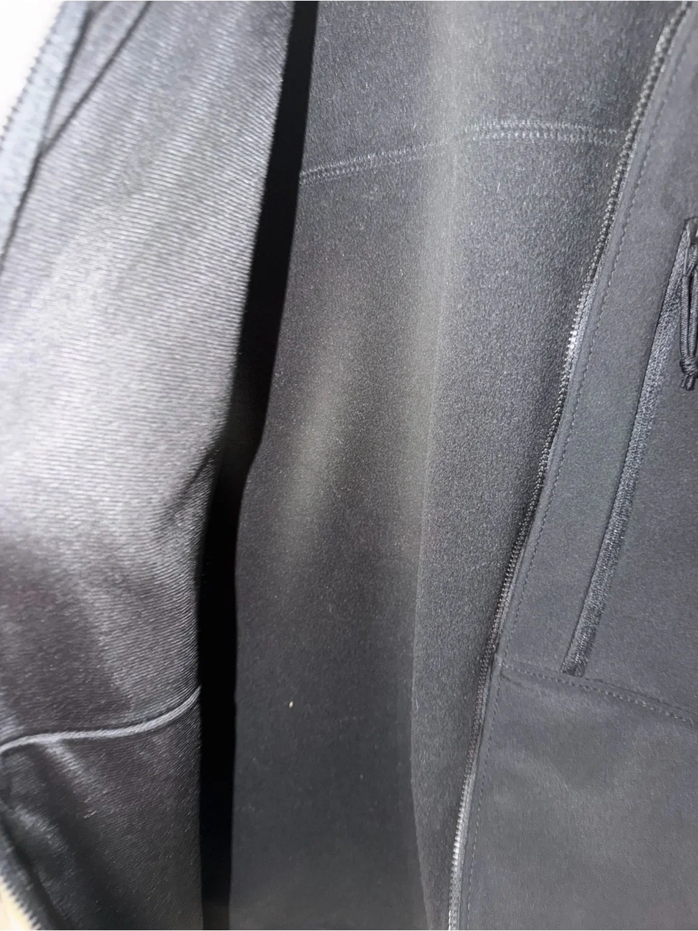 The North Face Black Men’s Softshell Vest with Chest Zip